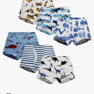 Winging Day Little Boys' Cotton Boxer Briefs Soft Underwear 6-pack size 12